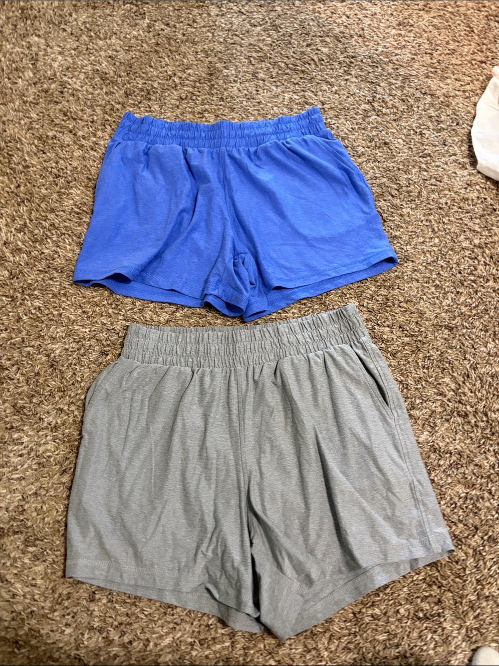 Athletic Works Royal Blue and Heather Gray Athletic Shorts Duo